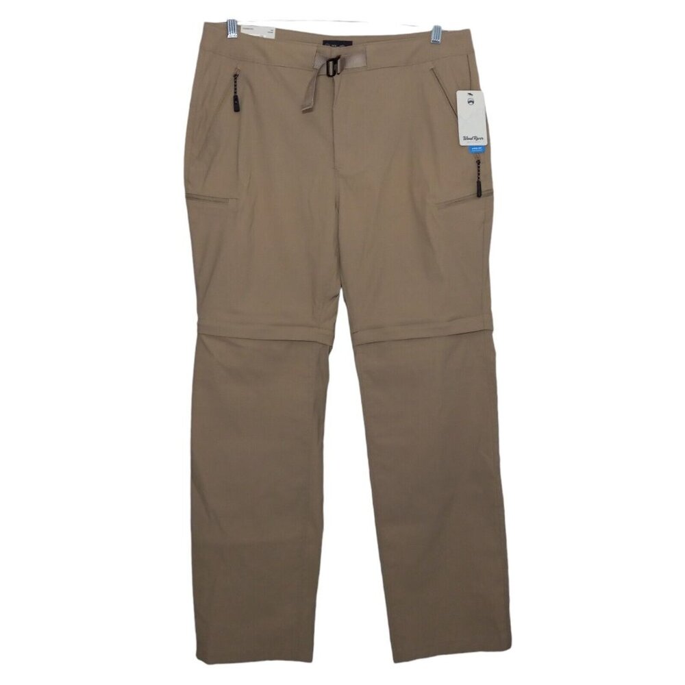 WindRiver Pants Men's 36x32 Khaki Convertible Cargo Utility Short Outdoor